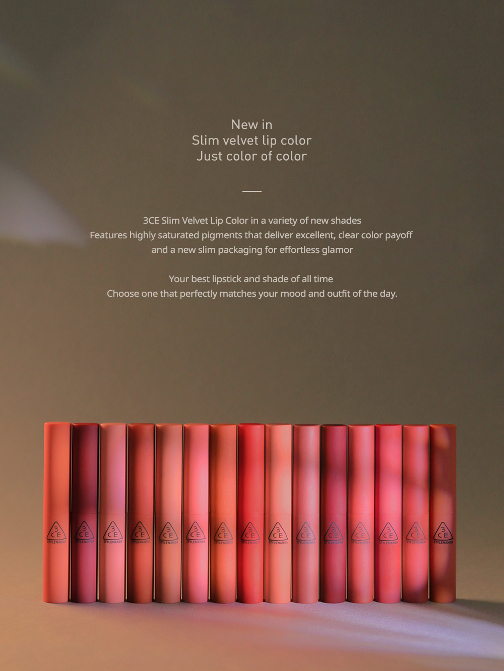 Son thỏi 3CE Slim Velvet Lip Color