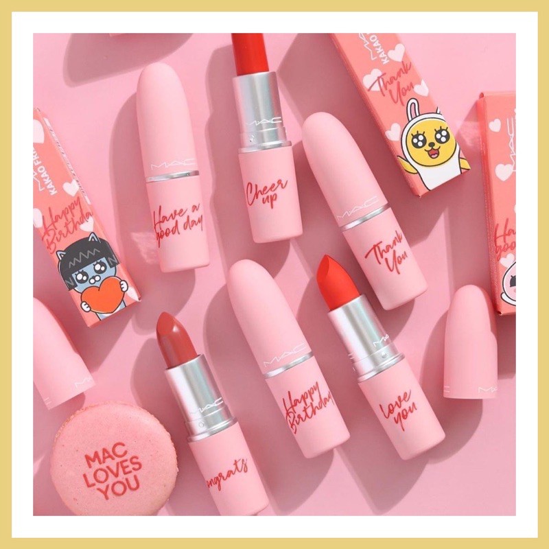 Son Thỏi Mac Powder Kiss Lipstick (Version Kakao Friends)