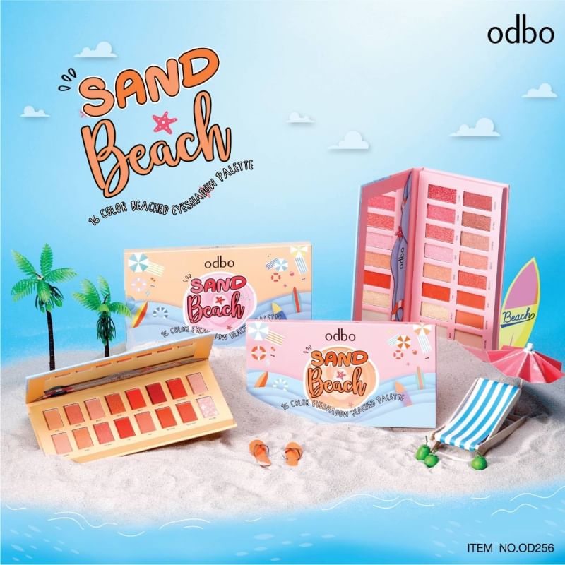 Phấn Mắt 16 Ô Odbo Sand Beach Eyeshadow