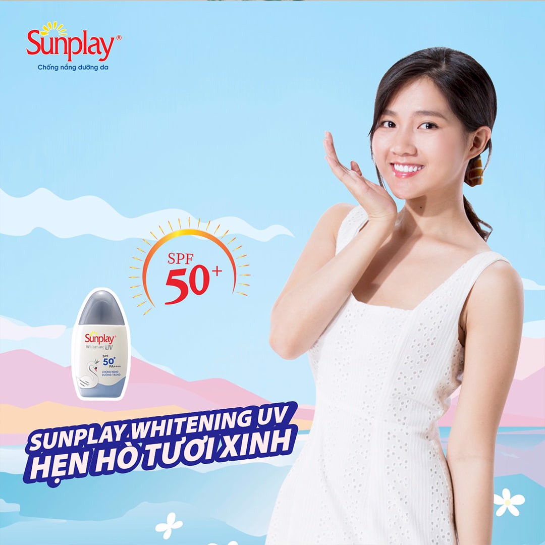 Sữa chống nắng dưỡng trắng da Sunplay Whitening UV SPF50 30g