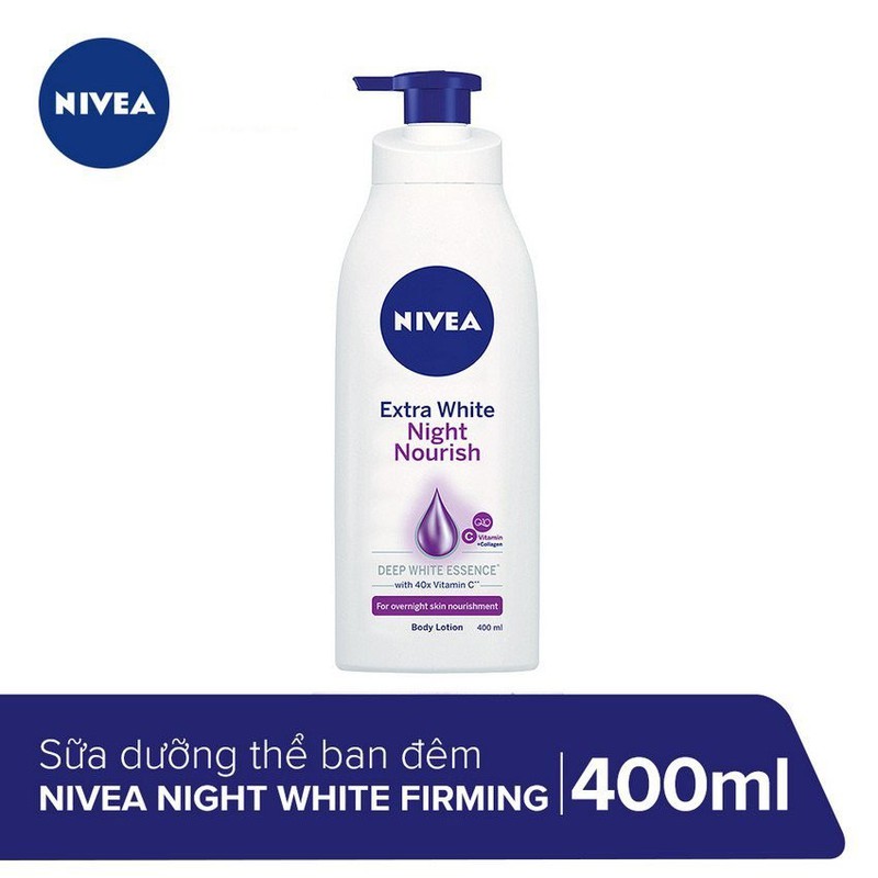 Sữa Dưỡng Thể Nivea Extra White Night Nourish (Tím)