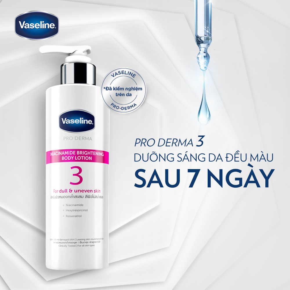 Sữa Dưỡng Thể Vaseline Pro Derma Niacinamide Brightening Body Lotion 3 250ml