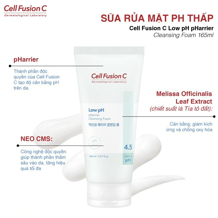 Sữa Rửa Mặt Cell Fusion C Low pH pHarrier Cleansing Foam 50ml