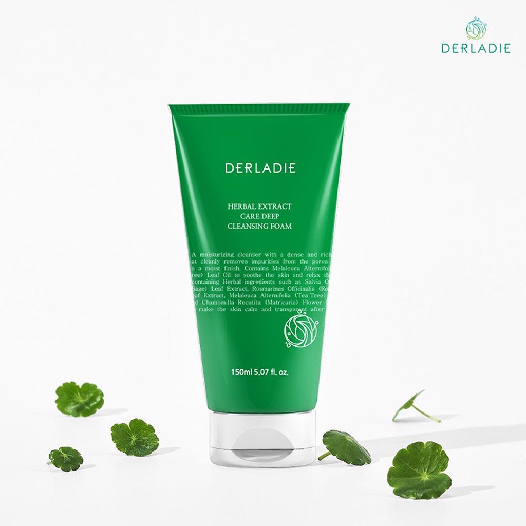 Sữa Rửa Mặt Derladie Herbal Extract Care Deep Cleansing Foam 150ml