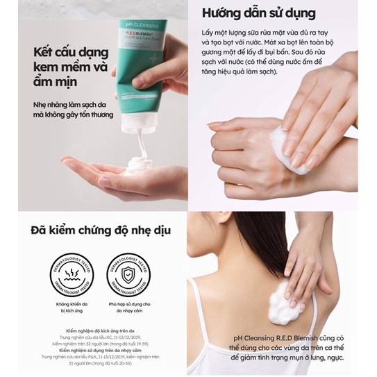 Sữa Rửa Mặt Dr.G pH Cleansing R.E.D Blemish Clear Soothing Foam 150ml