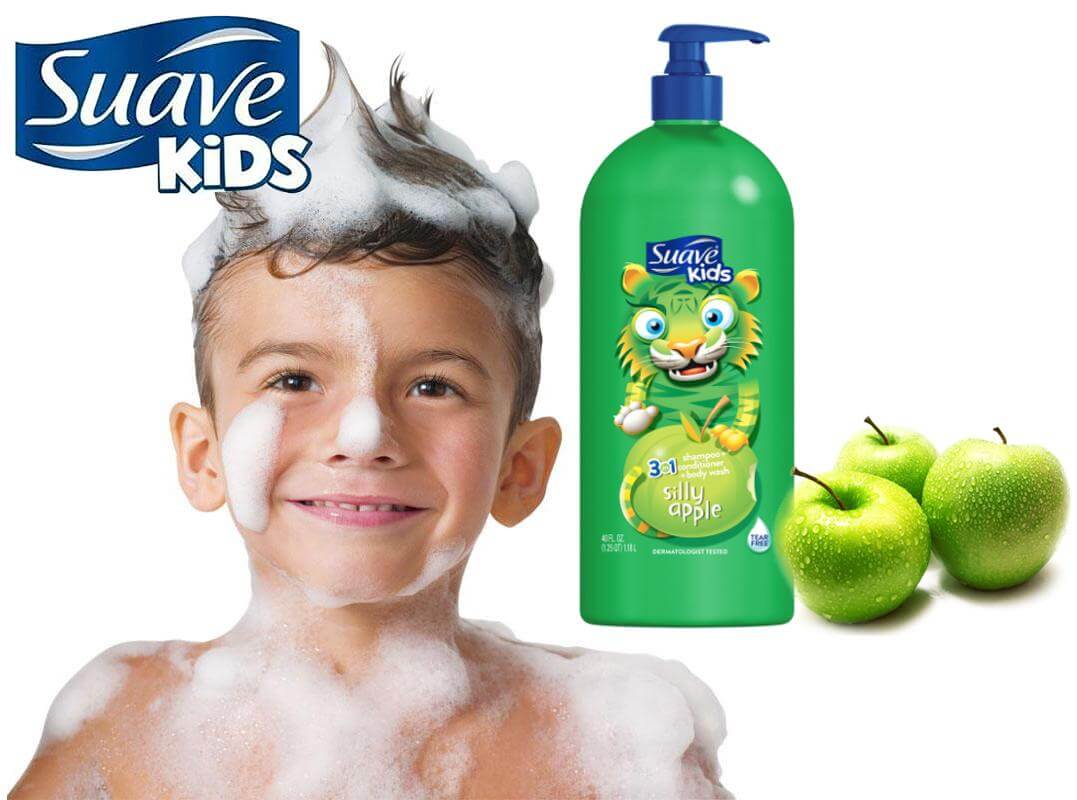Sữa Tắm Gội Xả Suave Kids 3In1 Silly Apple 532ml