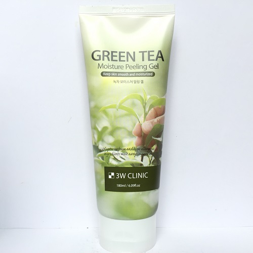Tẩy Tế Bào Chết 3W Clinic Green Tea Moisture Peeling Gel 180ml