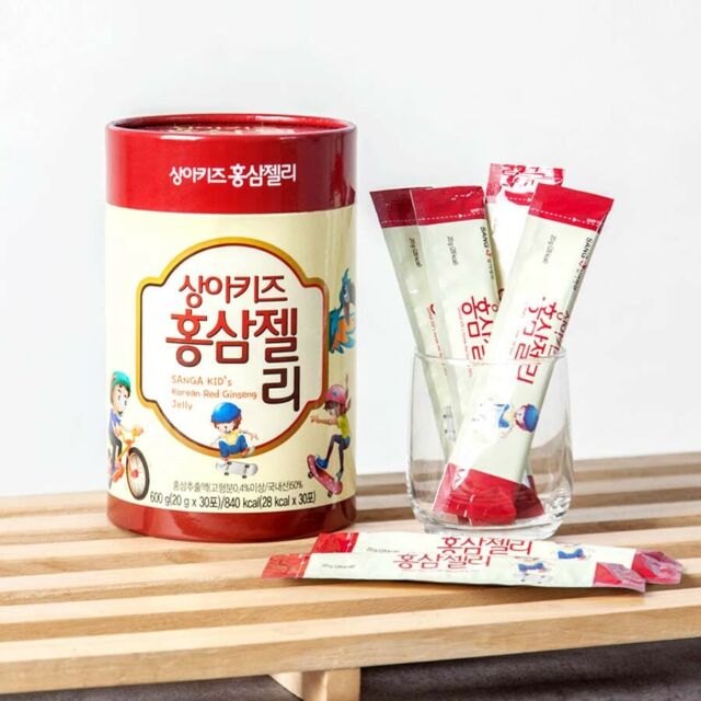 Thạch hồng sâm dành cho trẻ em Sanga Baby Hàn Quốc 600g (30 gói)