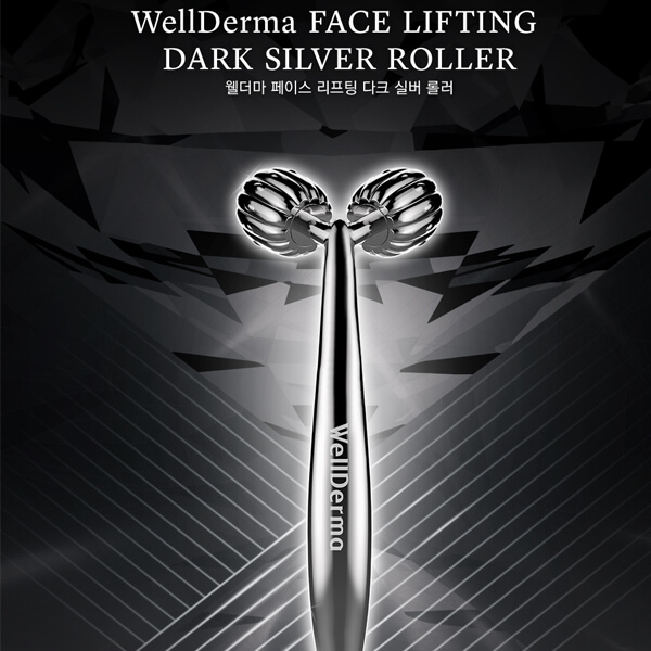 Thanh Lăn Massage Và Nâng Cơ Wellderma Face Lifting Dark Silver Rolle