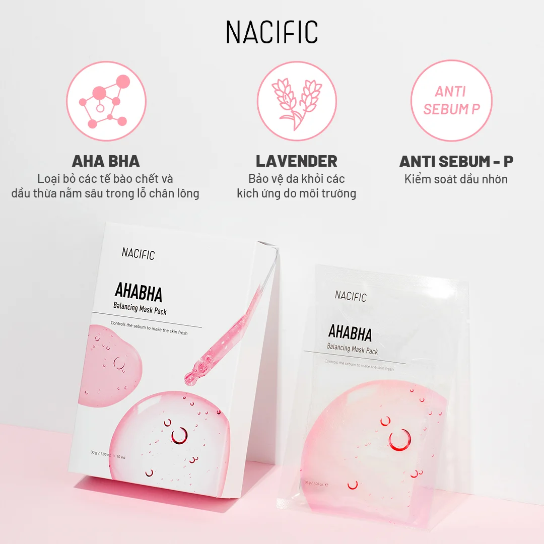 Mặt Nạ Làm Sạch Da, Giảm Bã Nhờn Nacific AHABHA Balancing Mask Pack 30g