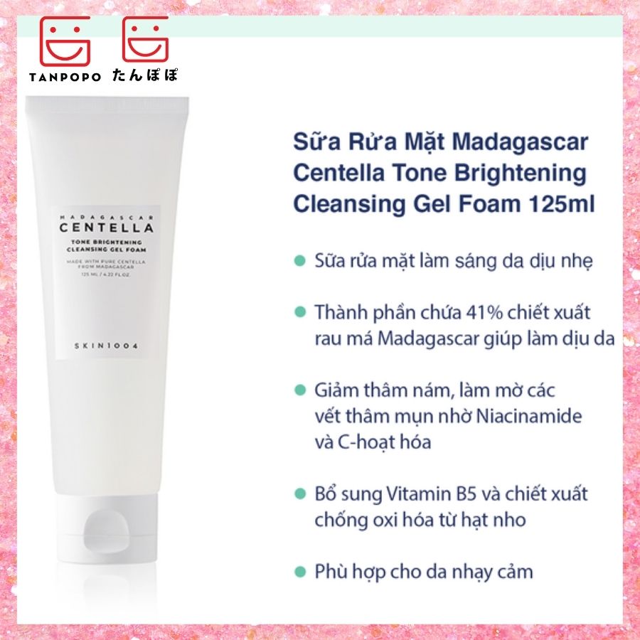 Gel Rửa Mặt Skin1004 Madagascar Centella Tone Brightening 125ml