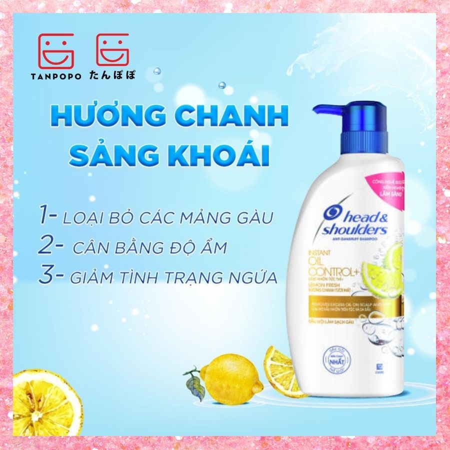 Dầu Gội Head & Shoulders Instant Oil Control+ 450ml (Thái)