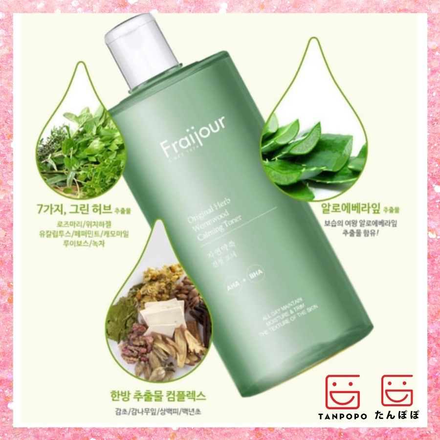 Nước hoa hồng Fraijour Original Wormwood Calming Toner 500ml