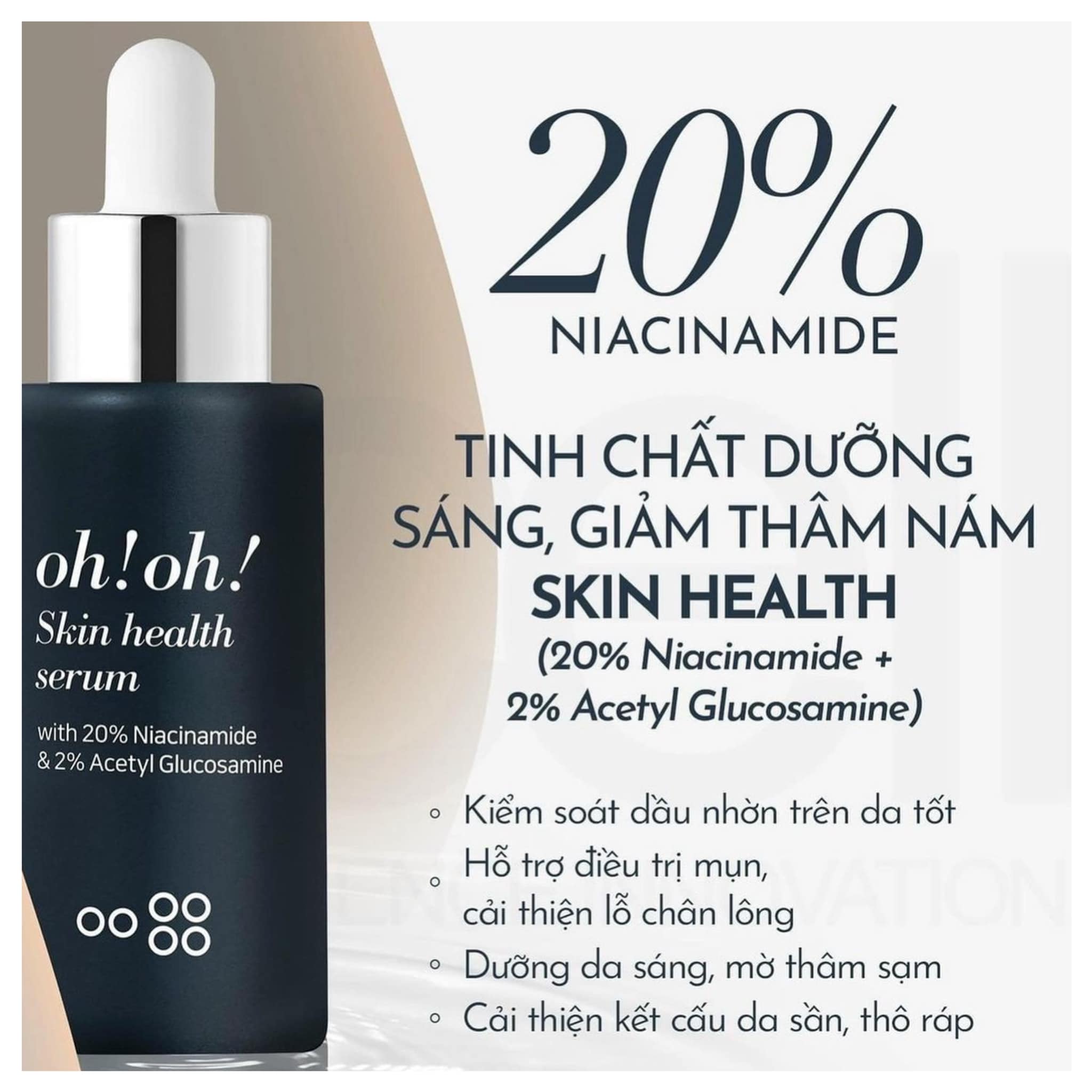 Tinh Chất Oh!Oh! Dưỡng Sáng Da Giảm Thâm Nám Skin Health 10ml