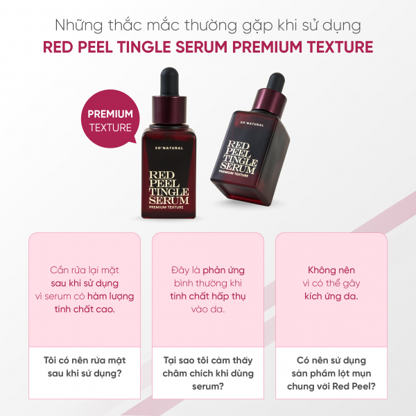 Tinh chất Trị Mụn So Natural Red Peel Tingle Serum Premium Texture 20ml