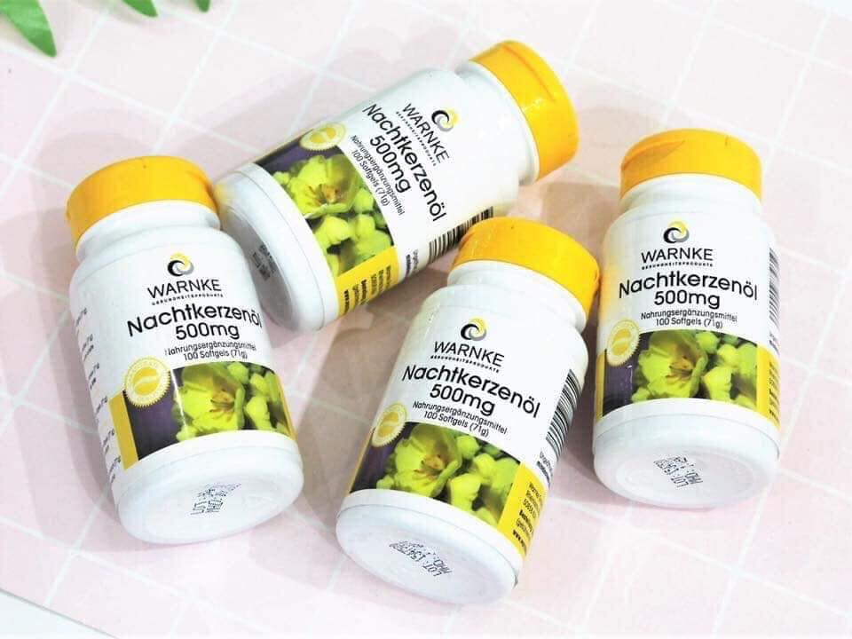 Tinh Dầu Hoa Anh Thảo Warnke Nachtkerzenöl 500mg (100 Viên)