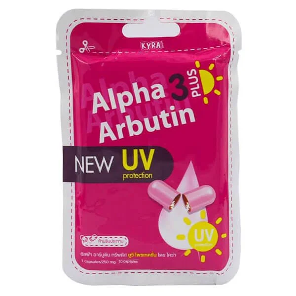 Viên Kích Trắng Chống Nắng Kyra Alpha Arbutin 3 Plus (Sản Phẩm Dùng Ngoài Da, Không Được Uống)