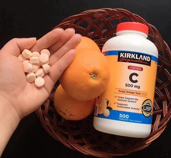 Viên Uống Bổ Sung Vitamin C Kirkland Chewable C 500mg (500 viên)