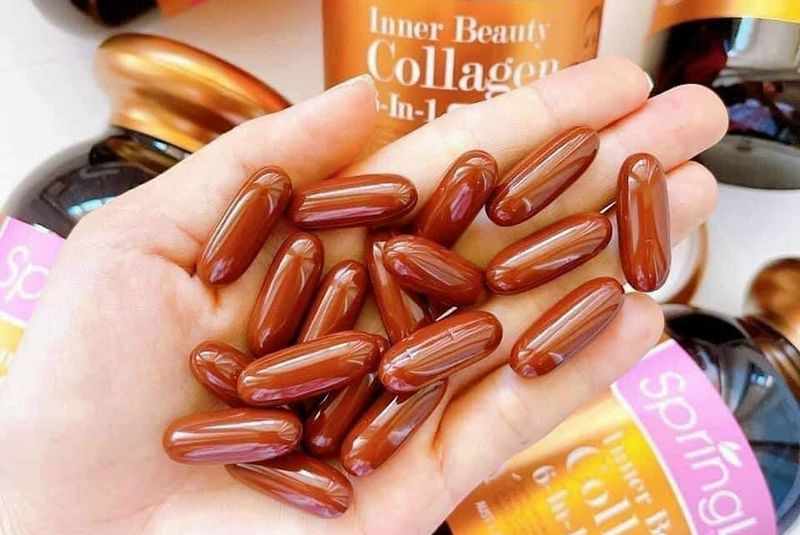 Viên Uống Collagen Chống Lão Hóa Spring Leaf Inner Beauty Collagen 6 In 1 (90 Viên)