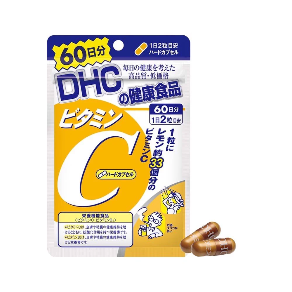 Viên Uống DHC Bổ Sung Vitamin C Hard Capsules(Nội Địa) - 60 Ngày