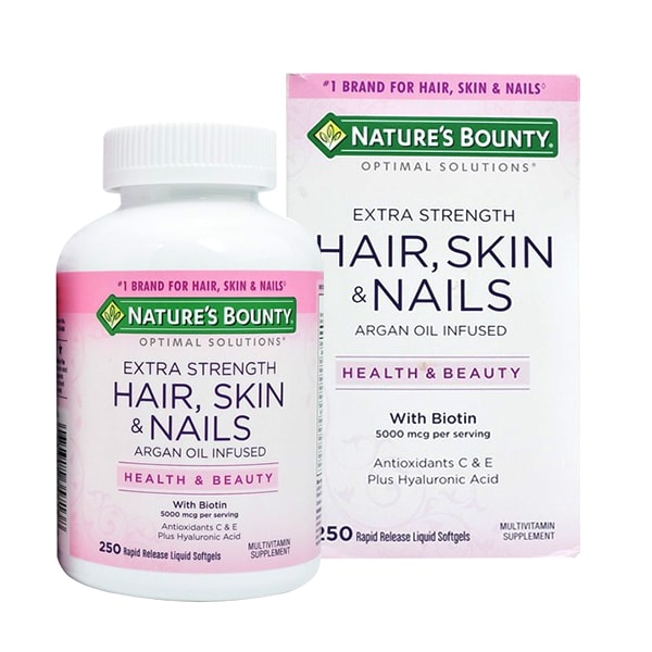 Viên Uống Nature's Bounty Hair Skin & Nails 250 Viên