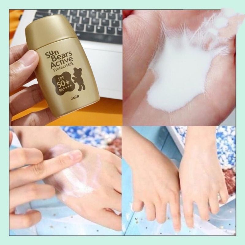 Kem Chống Nắng Omi Sun Bears Active SPF50+ 30g (Mẫu Mới)