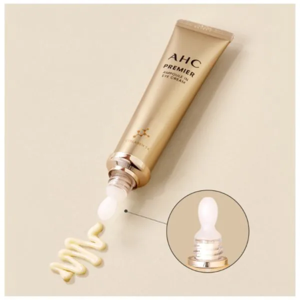 Kem Dưỡng Mắt AHC Premier Ampoule In Eye Cream Collagen T4 12ml (Vàng)