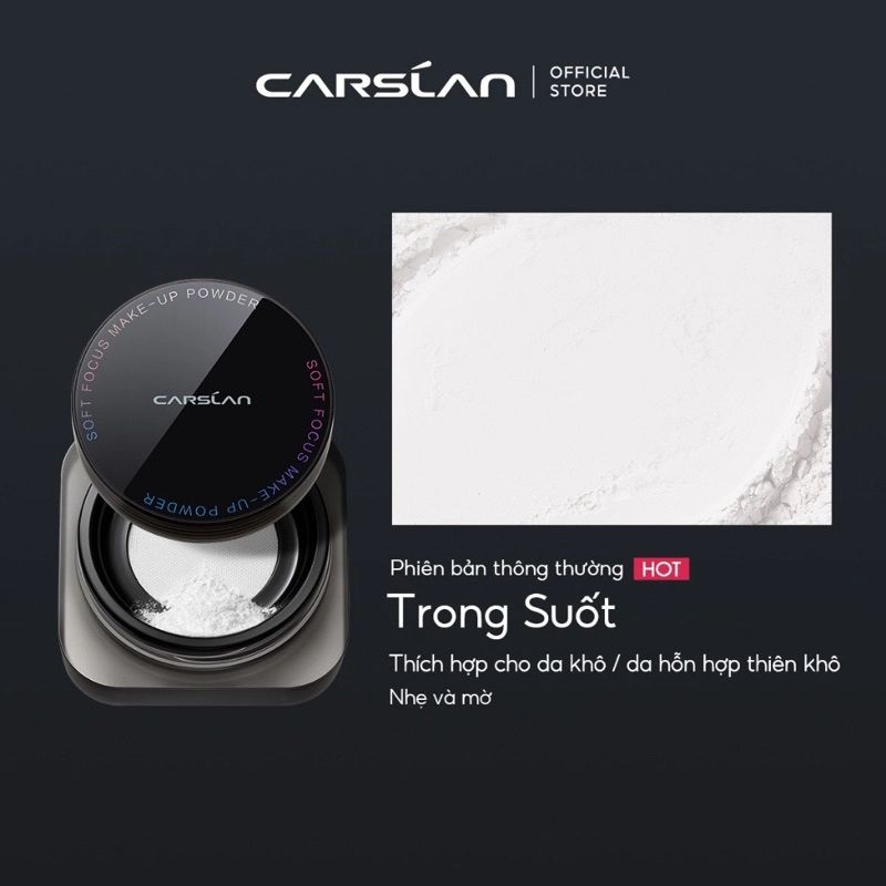Phấn Phủ Carslan Soft Focus Make-Up Powder 8g (Vỏ Đen)