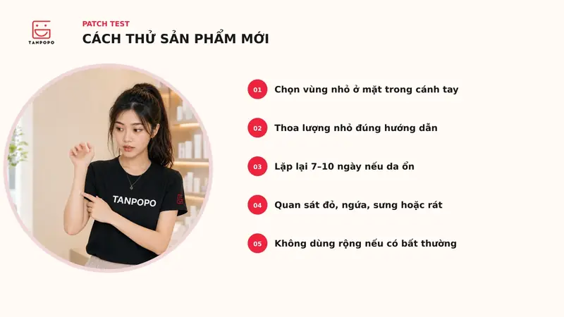 Mỗi lần 1 sp và các điểm cần lưu ý