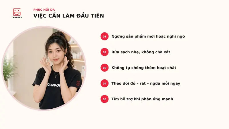 Làm sạch và các điểm cần lưu ý.