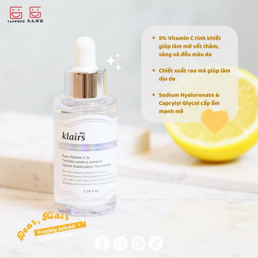 Serum Dưỡng Trắng Klairs Freshly Juiced Vitamin Drop 35ml