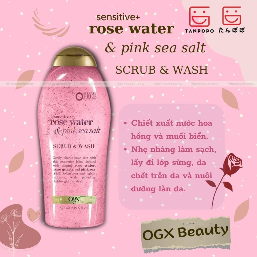 Sữa Tắm Tẩy Tế Bào Chết OGX Beauty Scrub & Body Wash 577ml