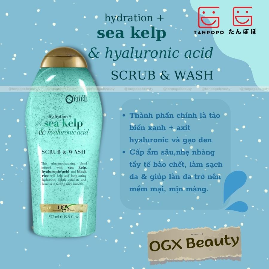 Sữa Tắm Tẩy Tế Bào Chết OGX Beauty Scrub & Body Wash 577ml