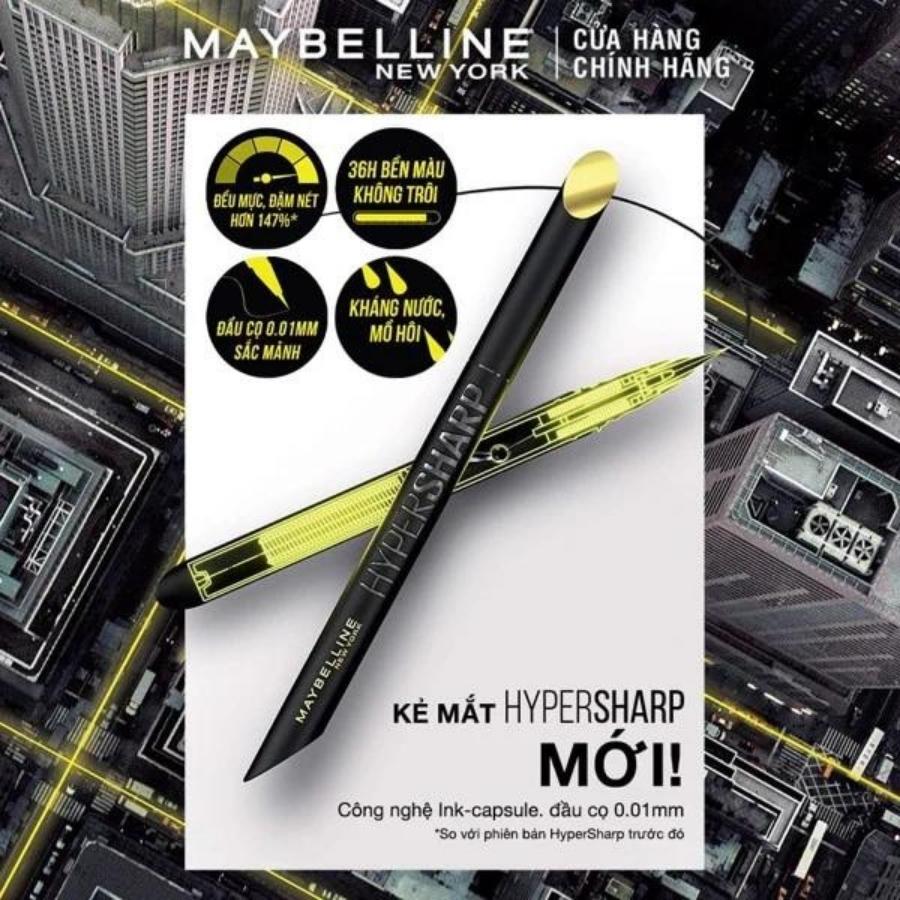 Kẻ Mắt Nước Maybelline Hyper Sharp Extreme Liner - BK1 Ultra Black