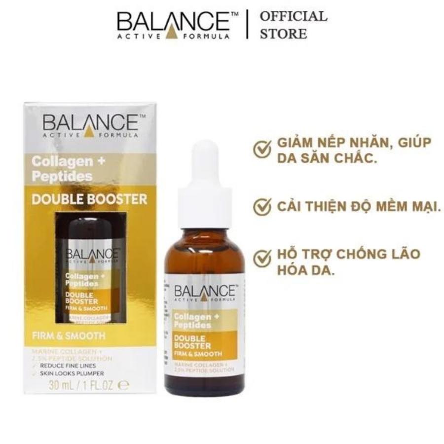 Serum Balance Chống Lão Hóa Collagen + Peptides Double Booster 30ml