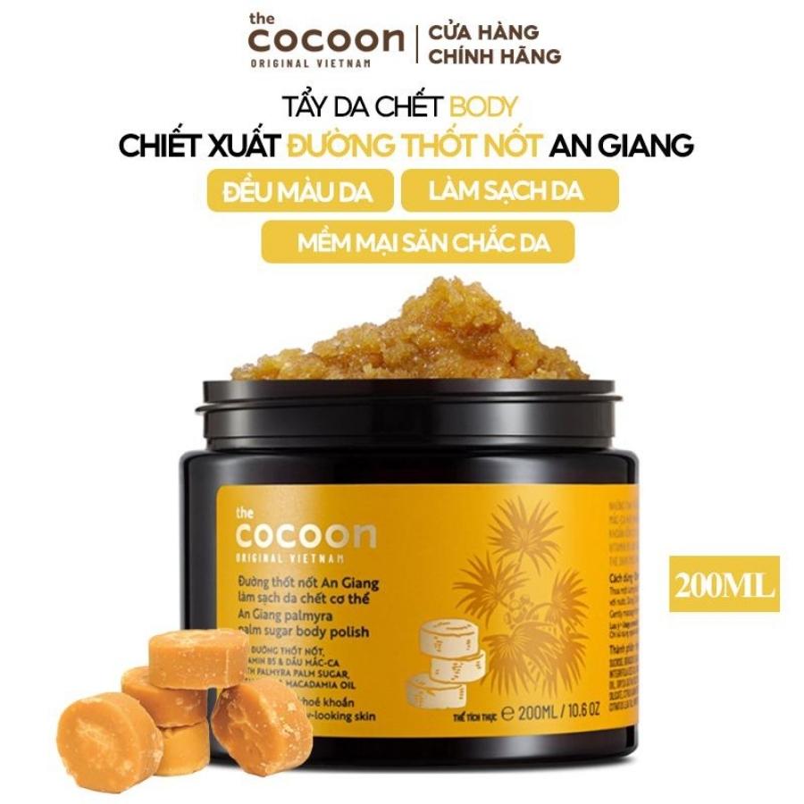 Tẩy Tế Bào Chết Body Đường Thốt Nốt An Giang Cocoon Palmyra Palm Sugar Body Polish 200ml