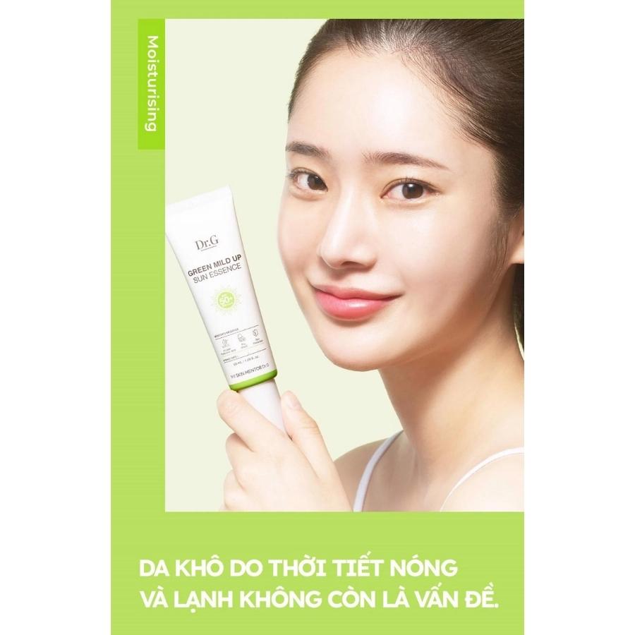 Kem chống nắng hóa học Dr.G Green Mild Up Sun Essence SPF50+ 50ml