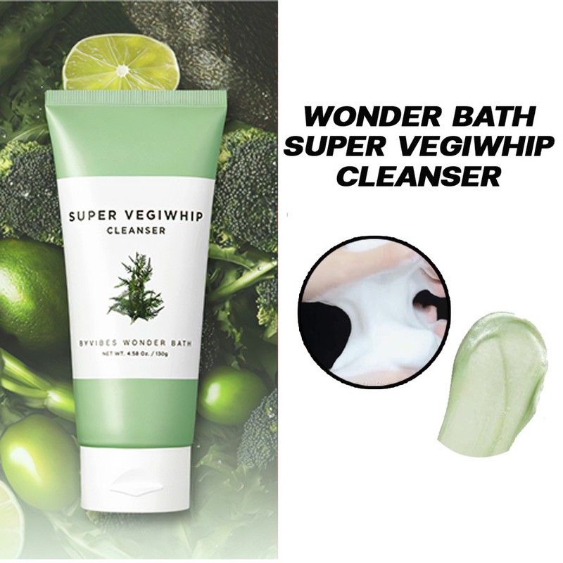 Sữa Rửa Mặt Rau Củ Quả Super Vegiwhip Cleanser Green 130g