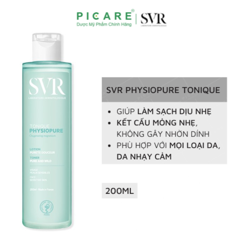 Nước Hoa Hồng Cho Da Nhạy Cảm SVR Physiopure Tonique 250ml (Nhập Khẩu)