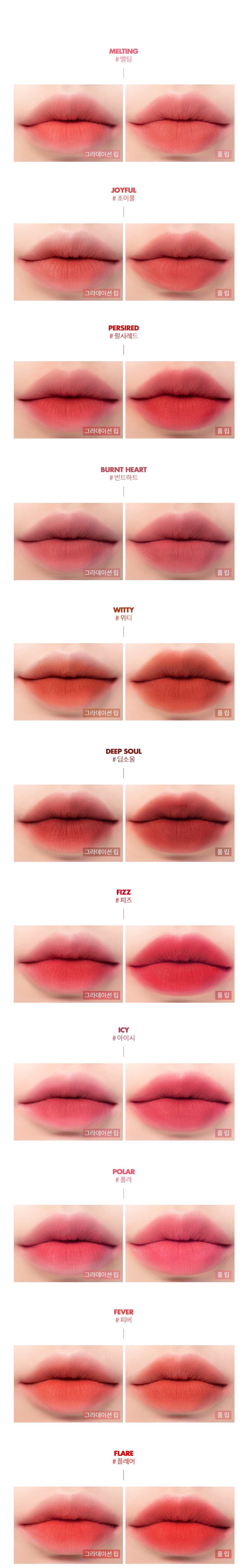 Son kem Romand Zero Velvet Tint