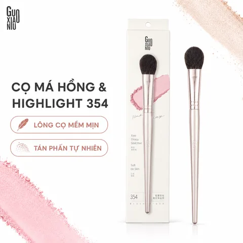 Cọ Má Hồng Và Highlight Guoxiaoniu GXCMHG354 Rose Gold 354 Soft On Skin