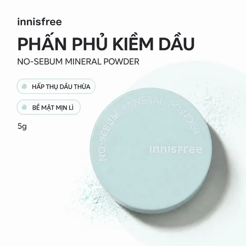 Phấn Phủ Innisfree No-Sebum Mineral Powder 5g (Nhập Khẩu)