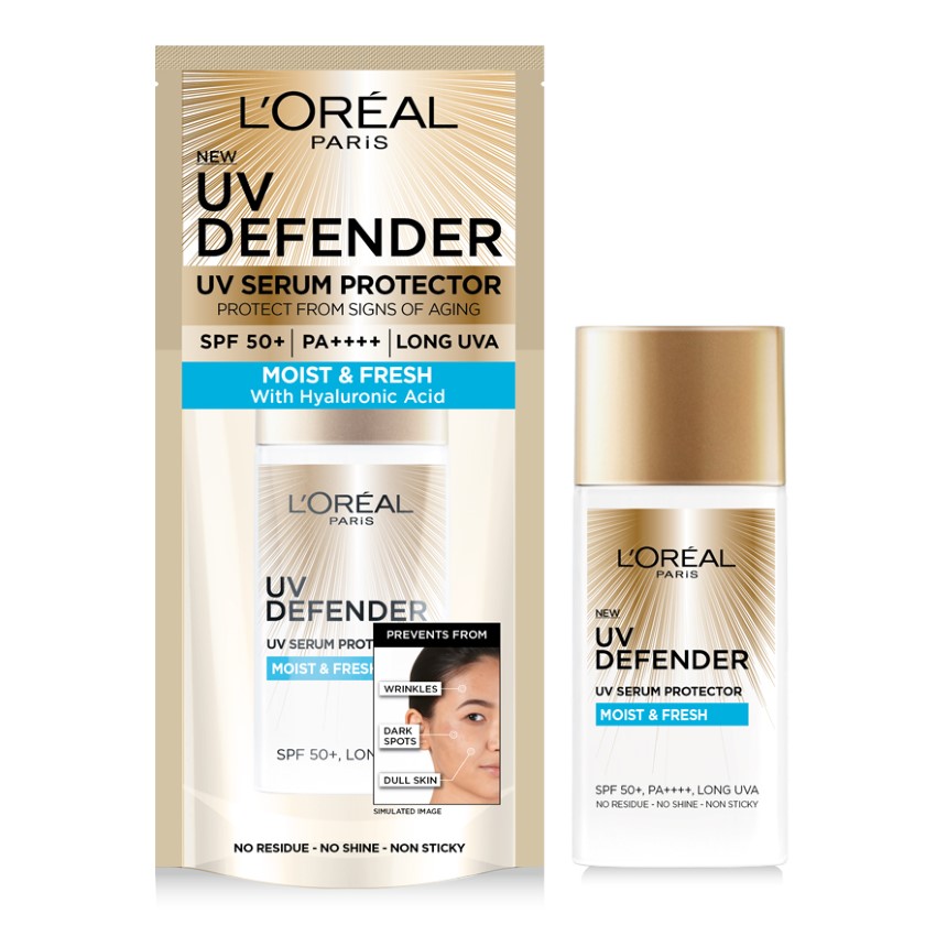  Kem Chống Nắng Dưỡng Ẩm Mịn Mượt Da L'Oreal UV Defender Moist & Fresh SPF 50+ 50ml