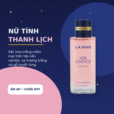 Nước Hoa Nữ La Rive Her Choice For Women EDP 100ml
