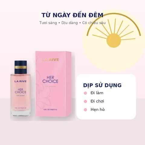 Nước Hoa Nữ La Rive Her Choice For Women EDP 100ml