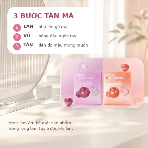 Set Má Kem Và Bắt Sáng Romand Juicy Roll Cheek (Olive Young Limited Edition) (HSD 02/2028)