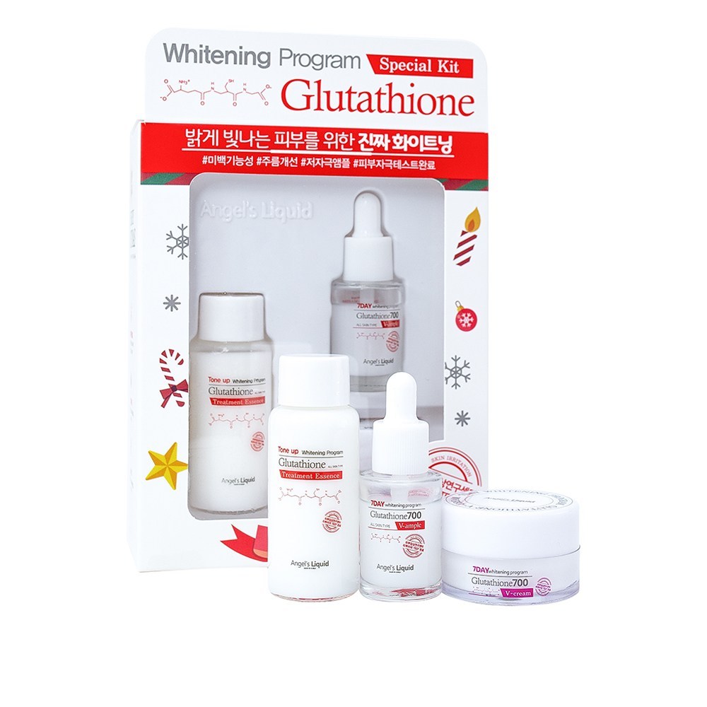 Bộ Dưỡng Da Angel's Liquid Glutathione Whitening Program(3 món)