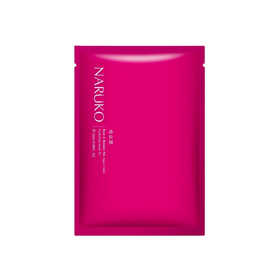 Mặt Nạ Giấy Naruko Rose & Botanic HA Aqua Cubic Hydrating (Hoa Hồng)