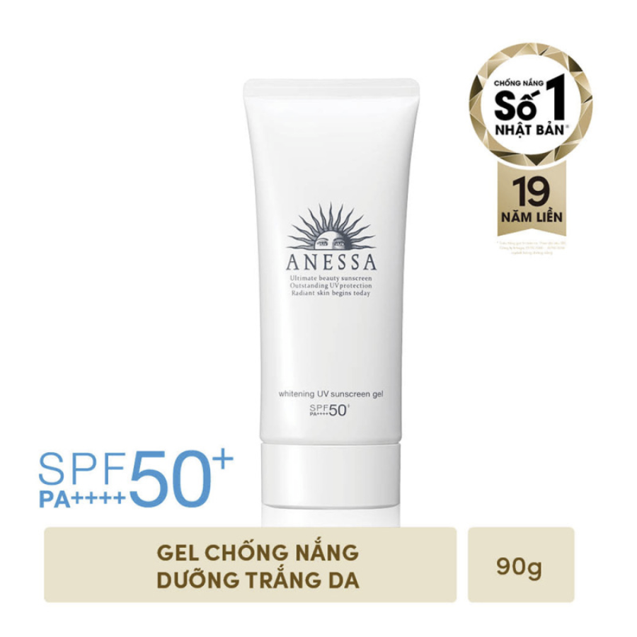 Gel Chống Nắng Dưỡng Trắng Anessa Whitening UV 90g (Trắng)