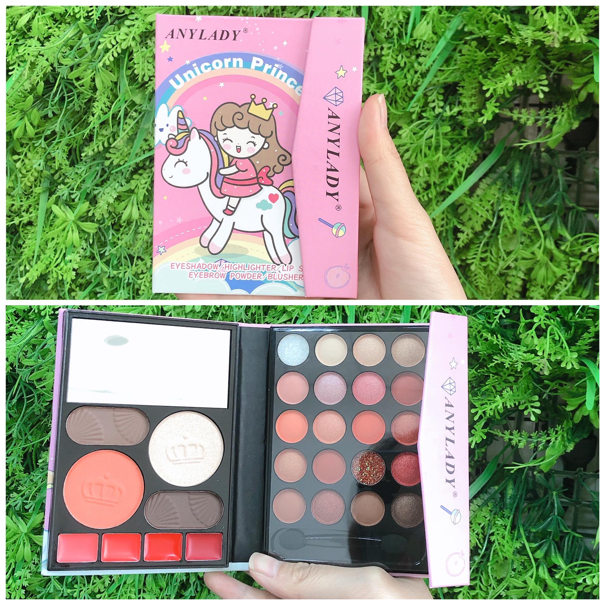 Bảng Trang Điểm Anylady Unicorn Princess Eyeshadow/Highlighter/Lip Eyebrow Powder/Blusher (8624R)